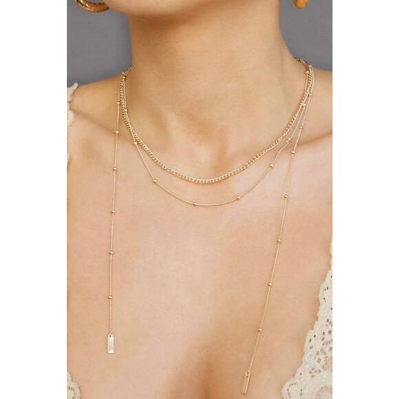 ettika Jewelry - Ettika Revolve Gold Dangling Layer Necklace